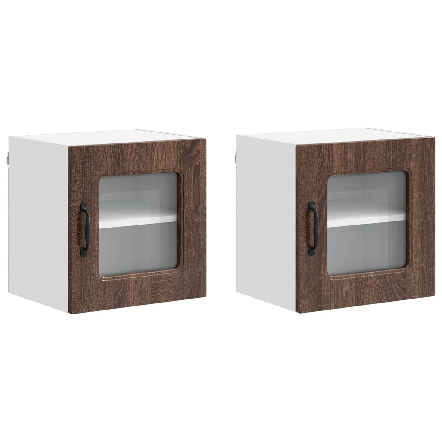 vidaXL Πάνελ πλυντηρίου πιάτων Kalmar 2 pcs Καφέ δρυς 40 x 31 x 40 εκ.