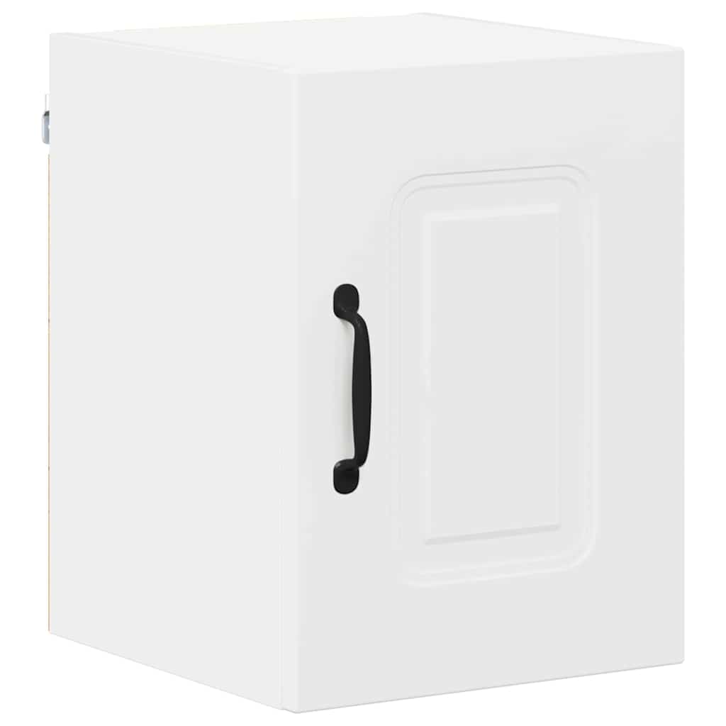 vidaXL Κρεμαστό ντουλάπι κουζίνας με ράφι Λευκό 30 x 31 x 40 εκ.