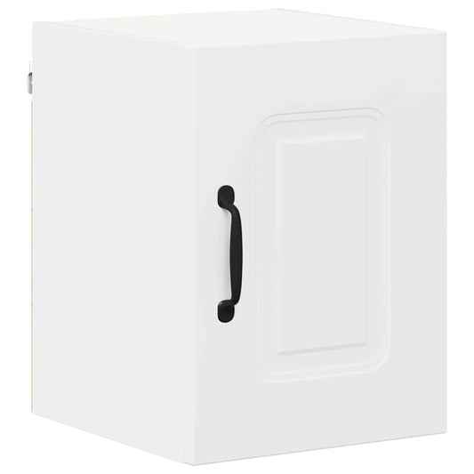 vidaXL Κρεμαστό ντουλάπι κουζίνας με ράφι Λευκό 30 x 31 x 40 εκ.