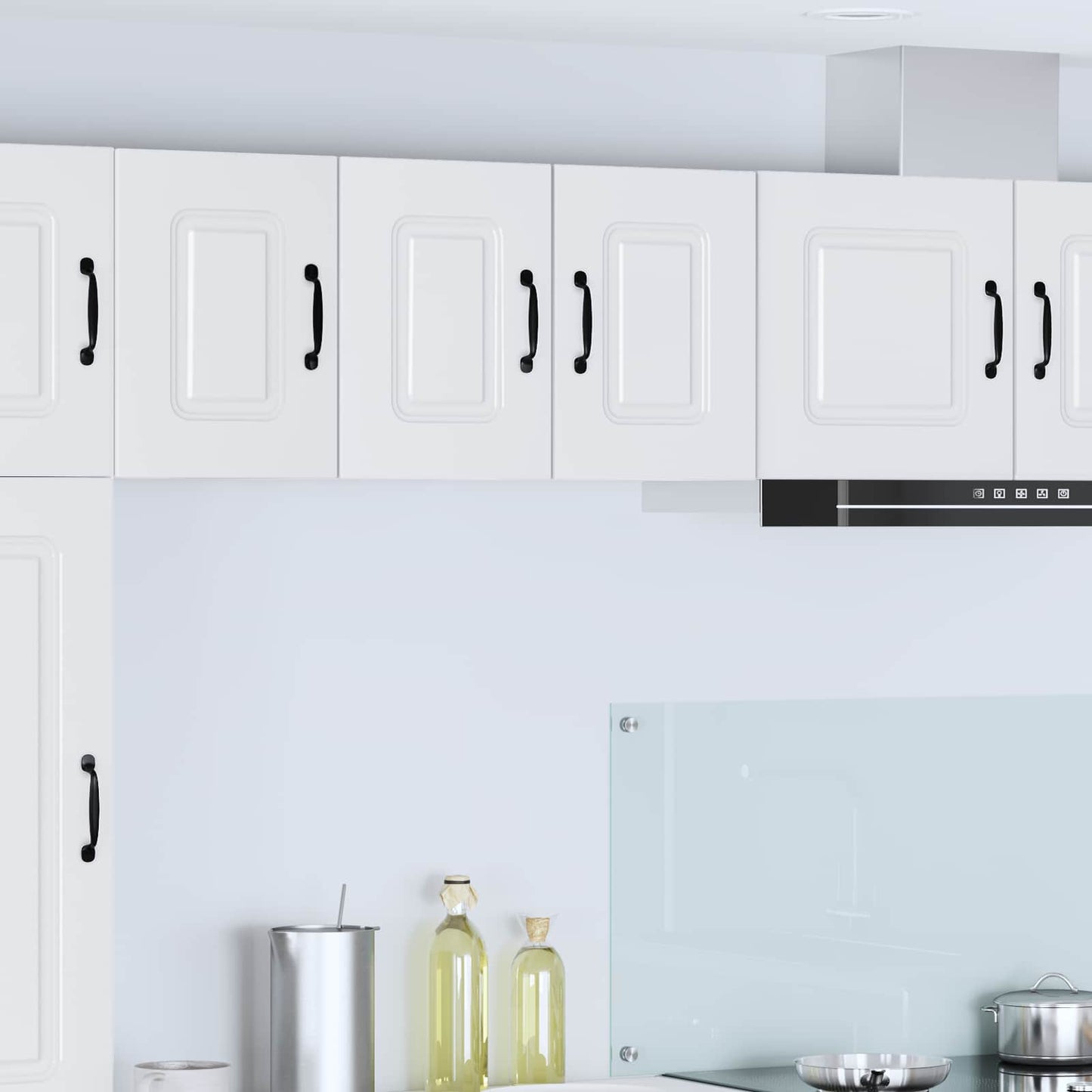 vidaXL Κρεμαστό ντουλάπι κουζίνας με ράφι 2 pcs Λευκό 30 x 31 x 40 εκ.