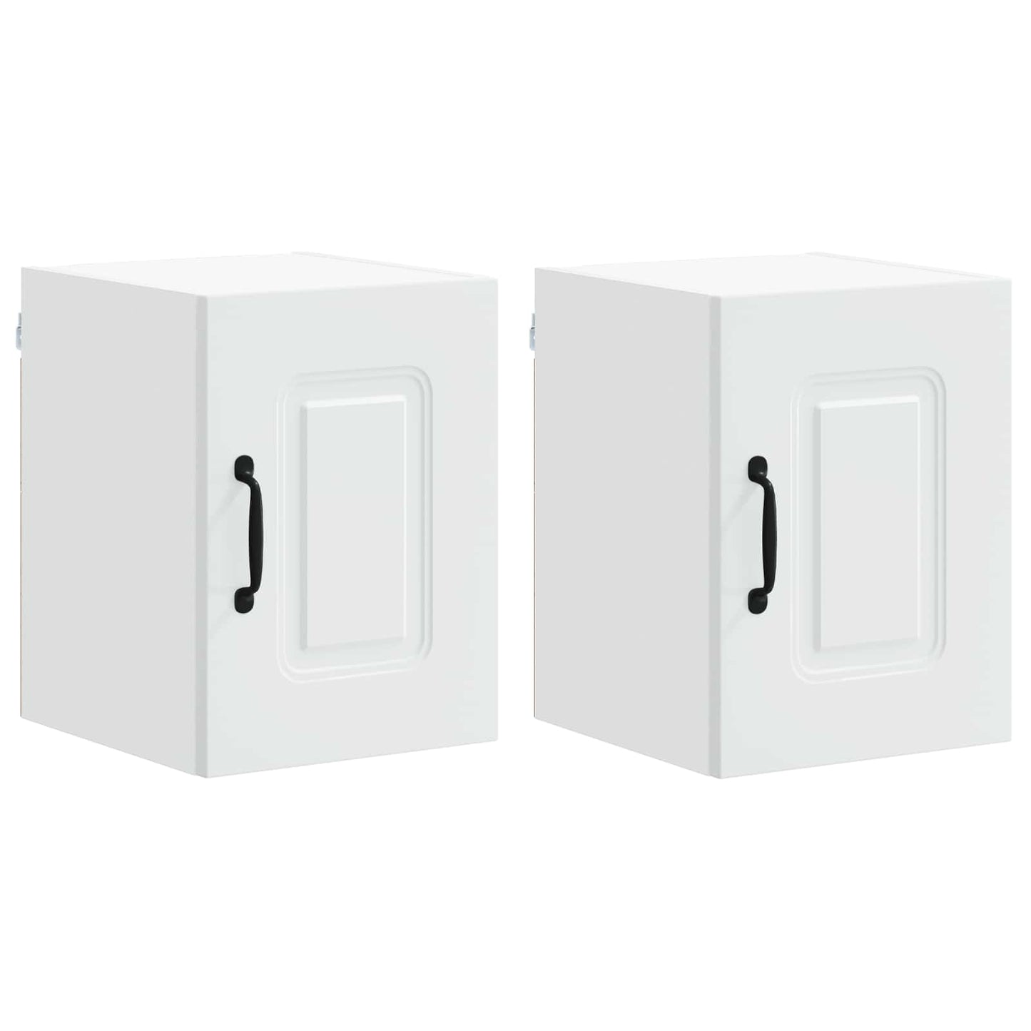 vidaXL Κρεμαστό ντουλάπι κουζίνας με ράφι 2 pcs Λευκό 30 x 31 x 40 εκ.