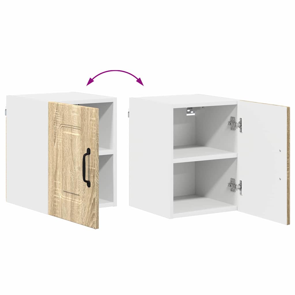 vidaXL Κρεμαστό ντουλάπι κουζίνας με ράφι Δρύς Sonoma 30 x 31 x 40 εκ.