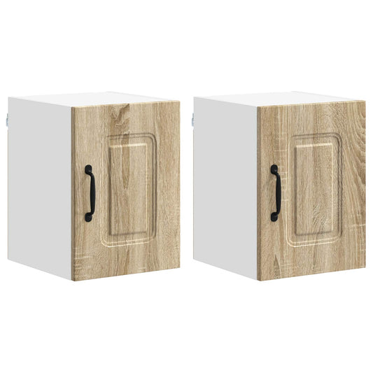 vidaXL Πάνελ πλυντηρίου πιάτων με αποθήκευση Kalmar 2 pcs Δρύς Sonoma