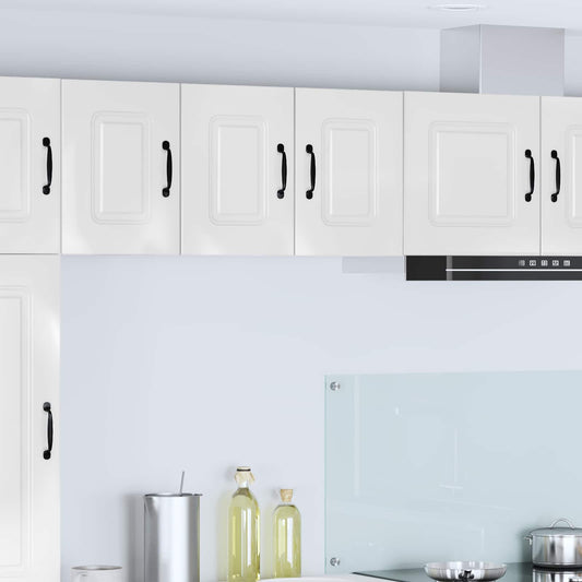 vidaXL Πάνελ πλυντηρίου πιάτων Kalmar 2 pcs Υψηλής γυαλάδας λευκό