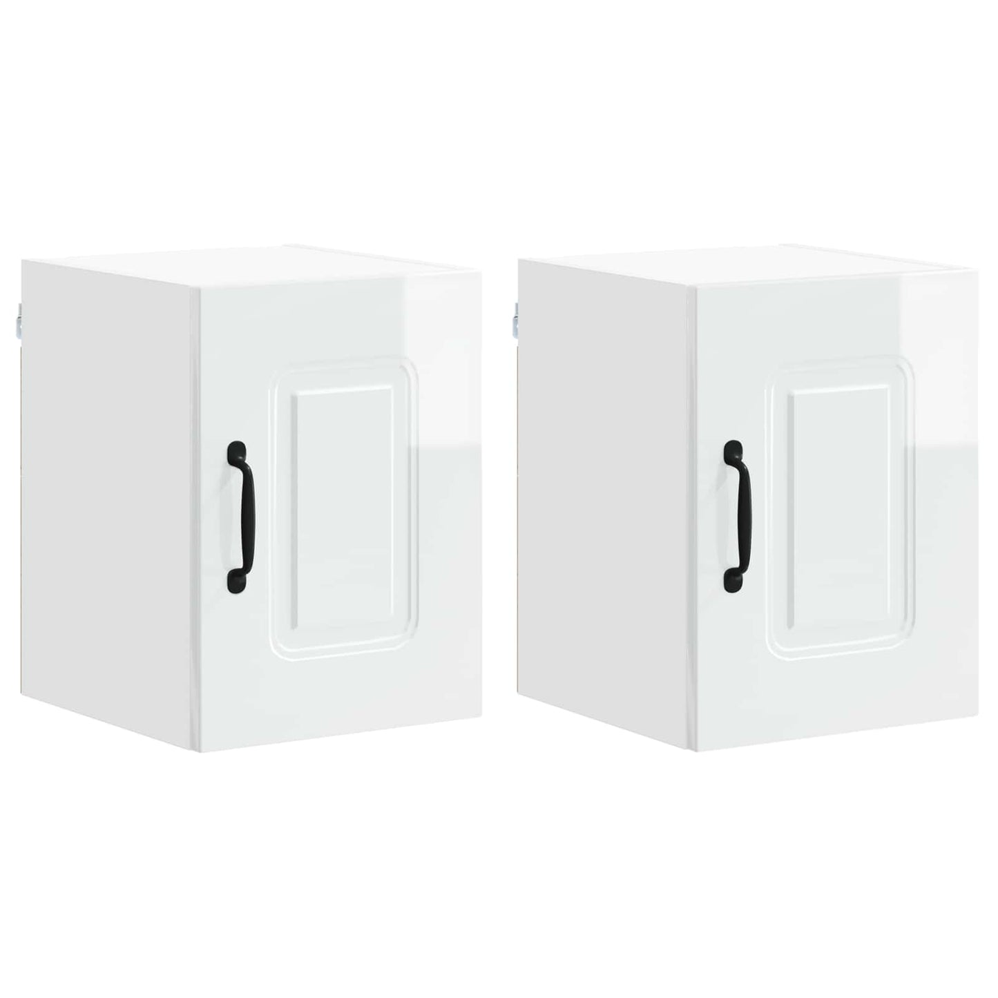vidaXL Πάνελ πλυντηρίου πιάτων Kalmar 2 pcs Υψηλής γυαλάδας λευκό