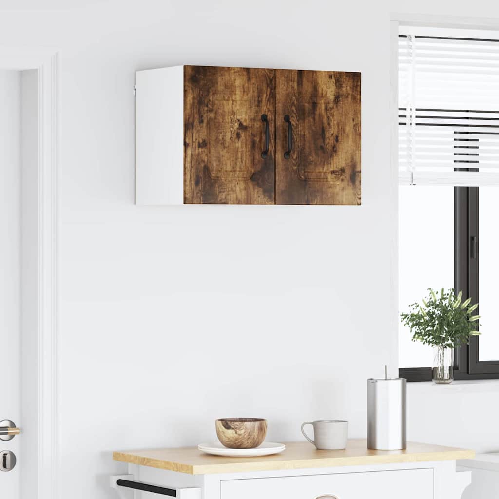 vidaXL Κρεμαστό ντουλάπι κουζίνας Καπνιστό Δρύς 30 x 31 x 40 εκ.