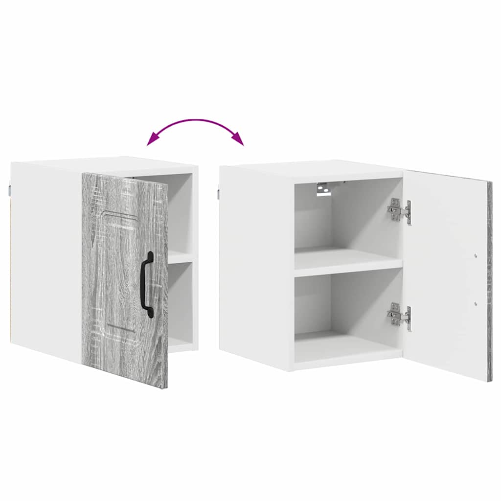 vidaXL Κρεμαστό ντουλάπι κουζίνας Γκρίζο Σονομα 30 x 31 x 40 εκ.