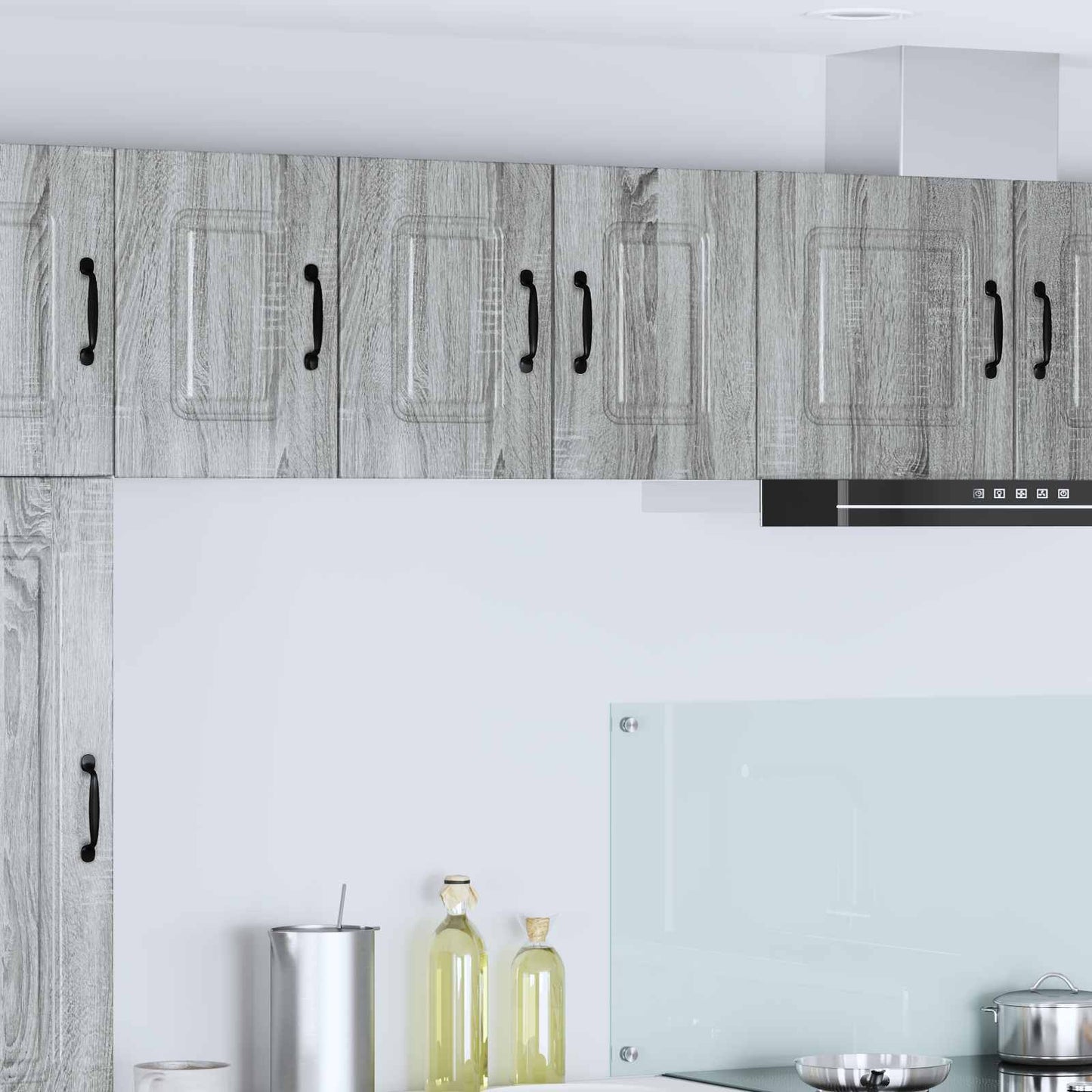 vidaXL Πάνελ πλυντηρίου πιάτων Kalmar 2 pcs Γκρίζο Σονομα