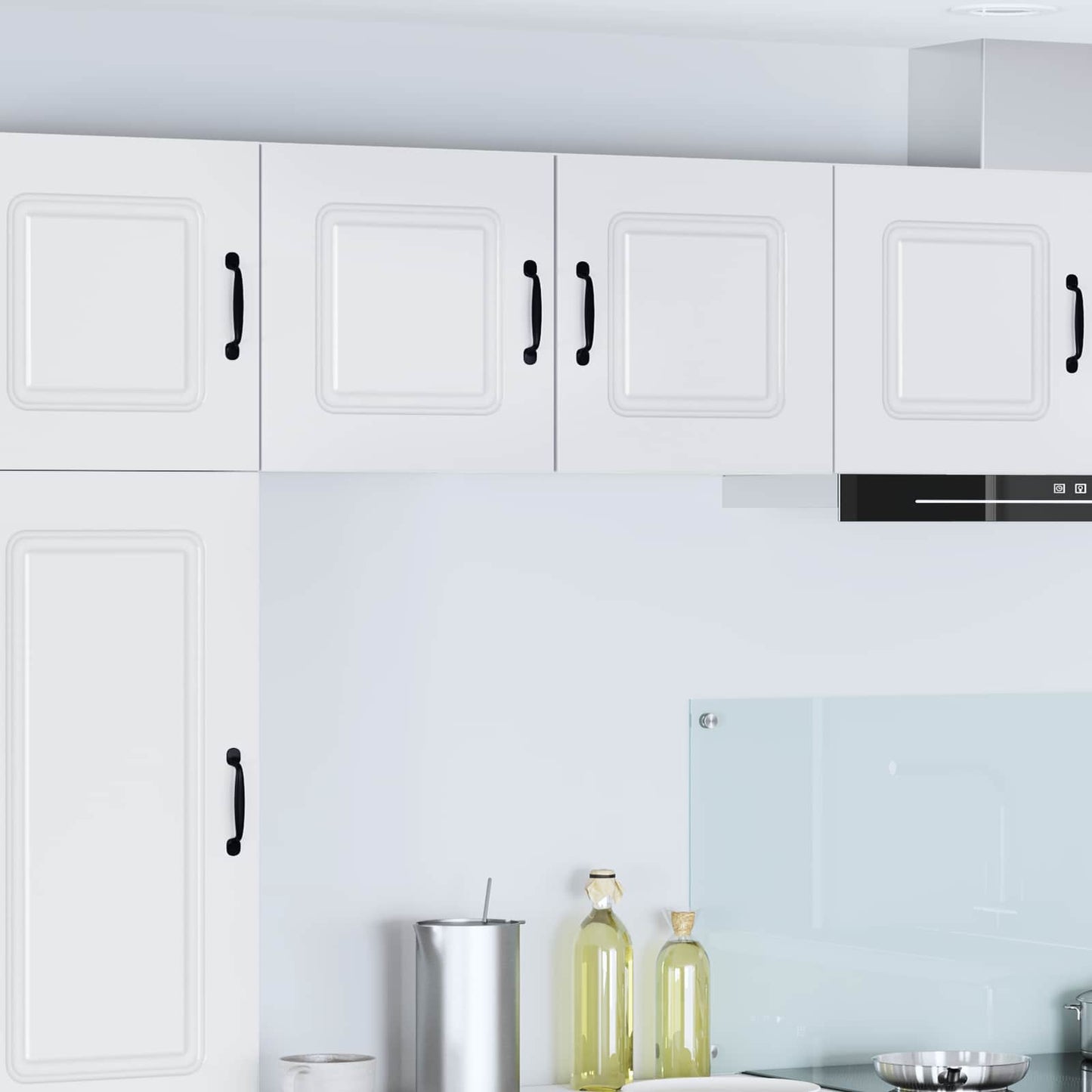 vidaXL Κρεμαστό ντουλάπι κουζίνας με ράφι 2 pcs Λευκό 40 x 31 x 40 εκ.