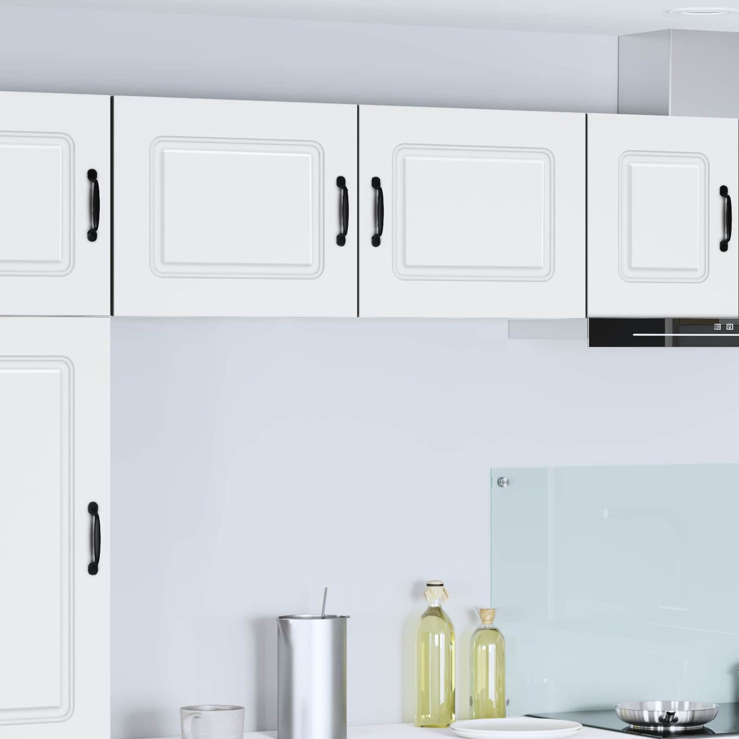 vidaXL Κρεμαστό ντουλάπι κουζίνας με ράφι 2 pcs Λευκό 50 x 31 x 40 εκ.