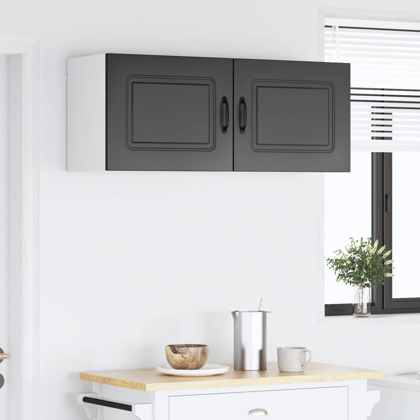 vidaXL Πάνελ πλυντηρίου πιάτων Kalmar 2 pcs Μαύρο 50 x 31 x 40 εκ.