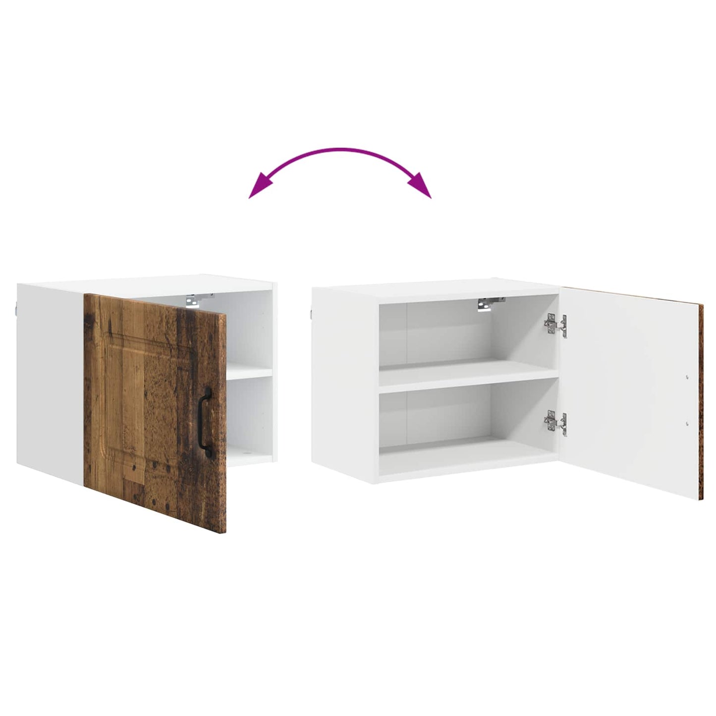 vidaXL Πάνελ πλυντηρίου πιάτων Kalmar Παλιό ξύλο 50 x 31 x 40 εκ.