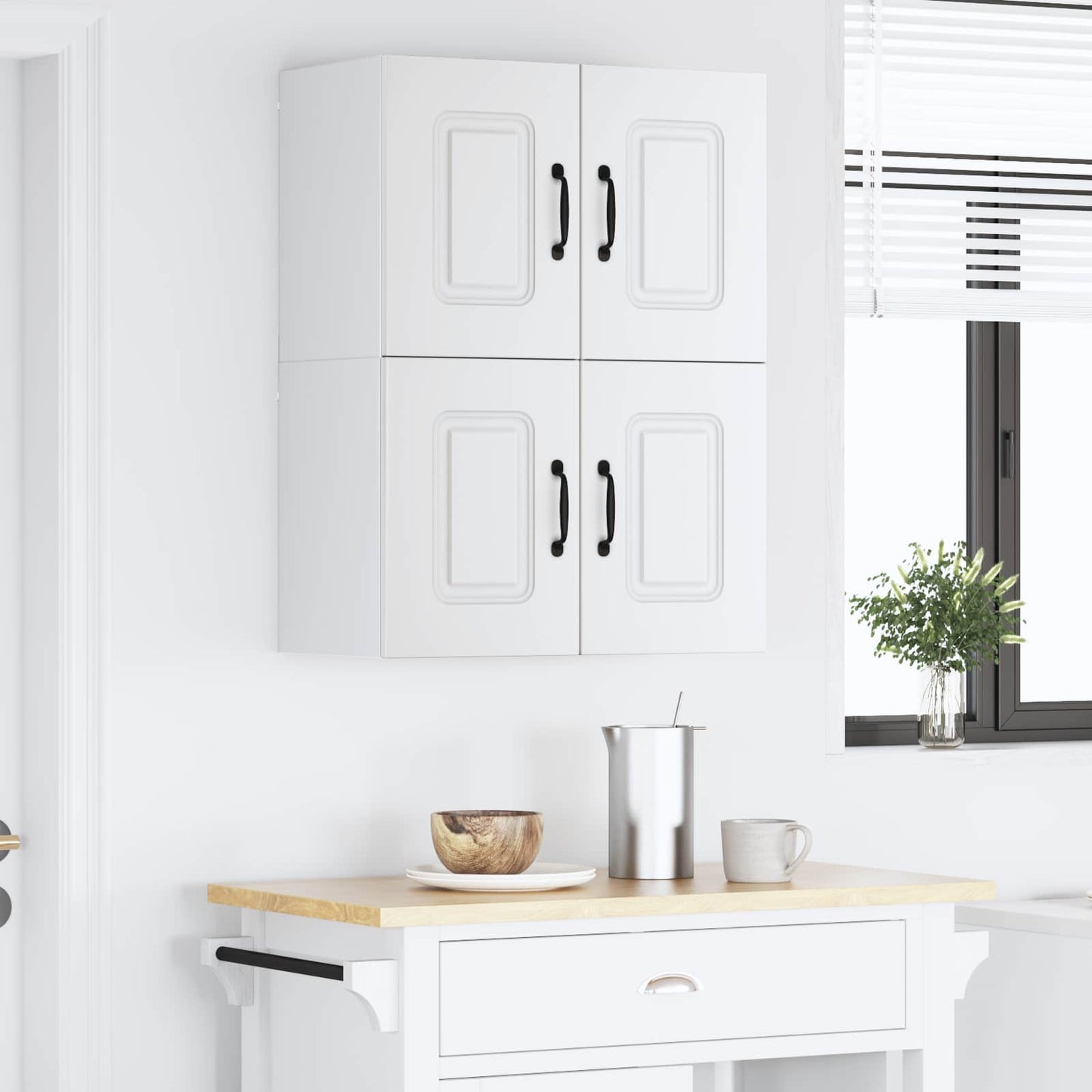 vidaXL Πάνελ πλυντηρίου πιάτων Kalmar 2 pcs Λευκό 60 x 31 x 40 εκ