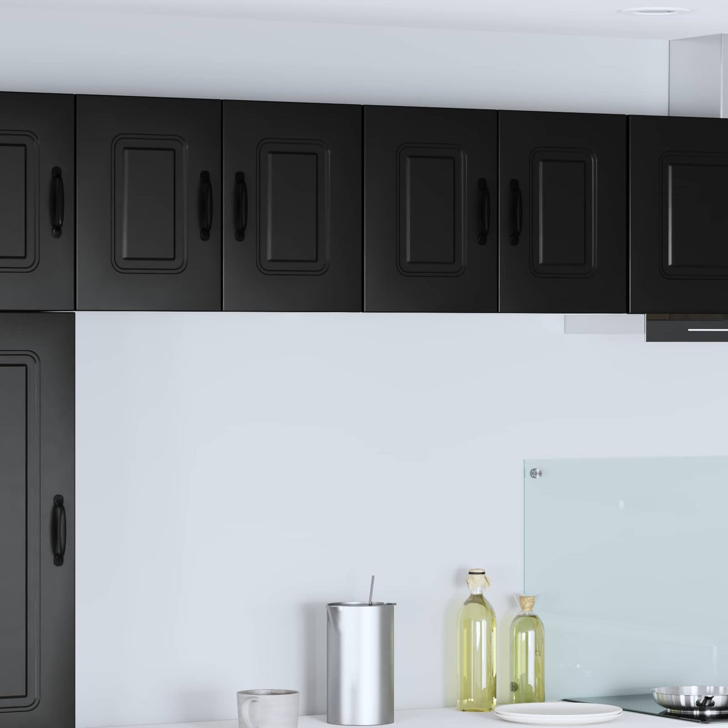 vidaXL Πάνελ πλυντηρίου πιάτων Kalmar Μαύρο 60 x 31 x 40 εκ