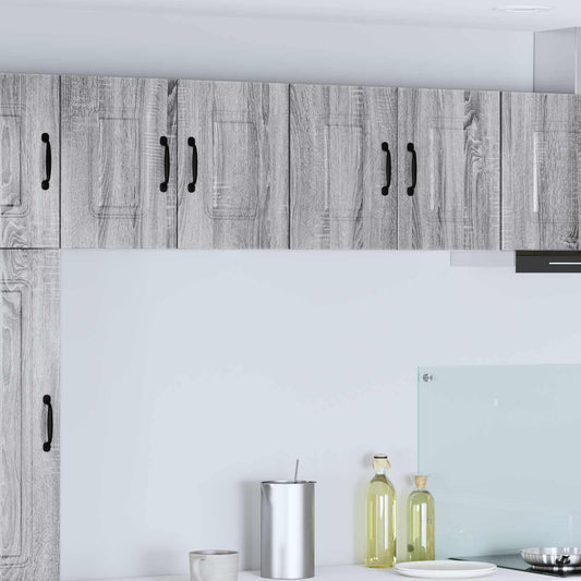 vidaXL Πάνελ πλυντηρίου πιάτων Kalmar 2 pcs Γκρίζο Σονομα