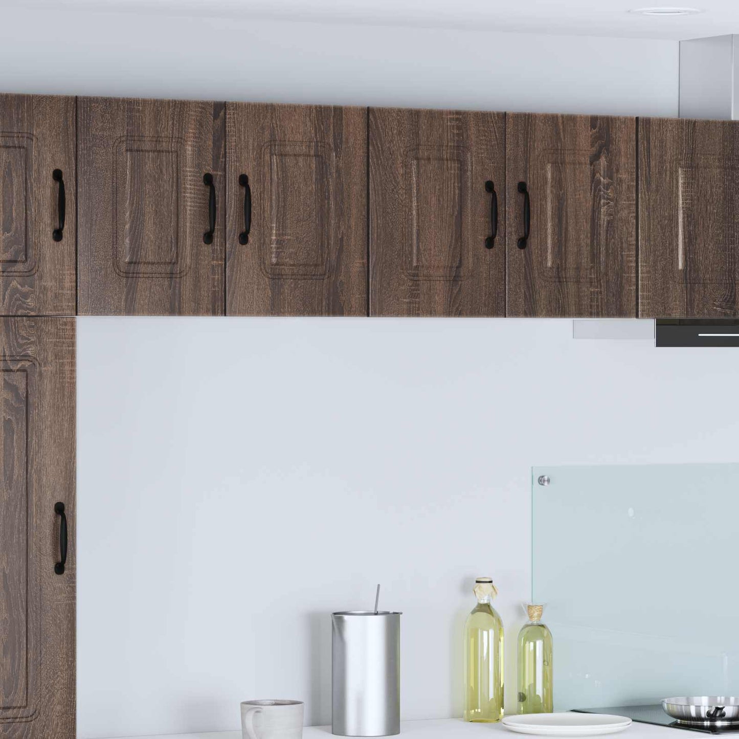 vidaXL Πάνελ πλυντηρίου πιάτων Kalmar 2 pcs Καφέ δρυς 60 x 31 x 40 εκ