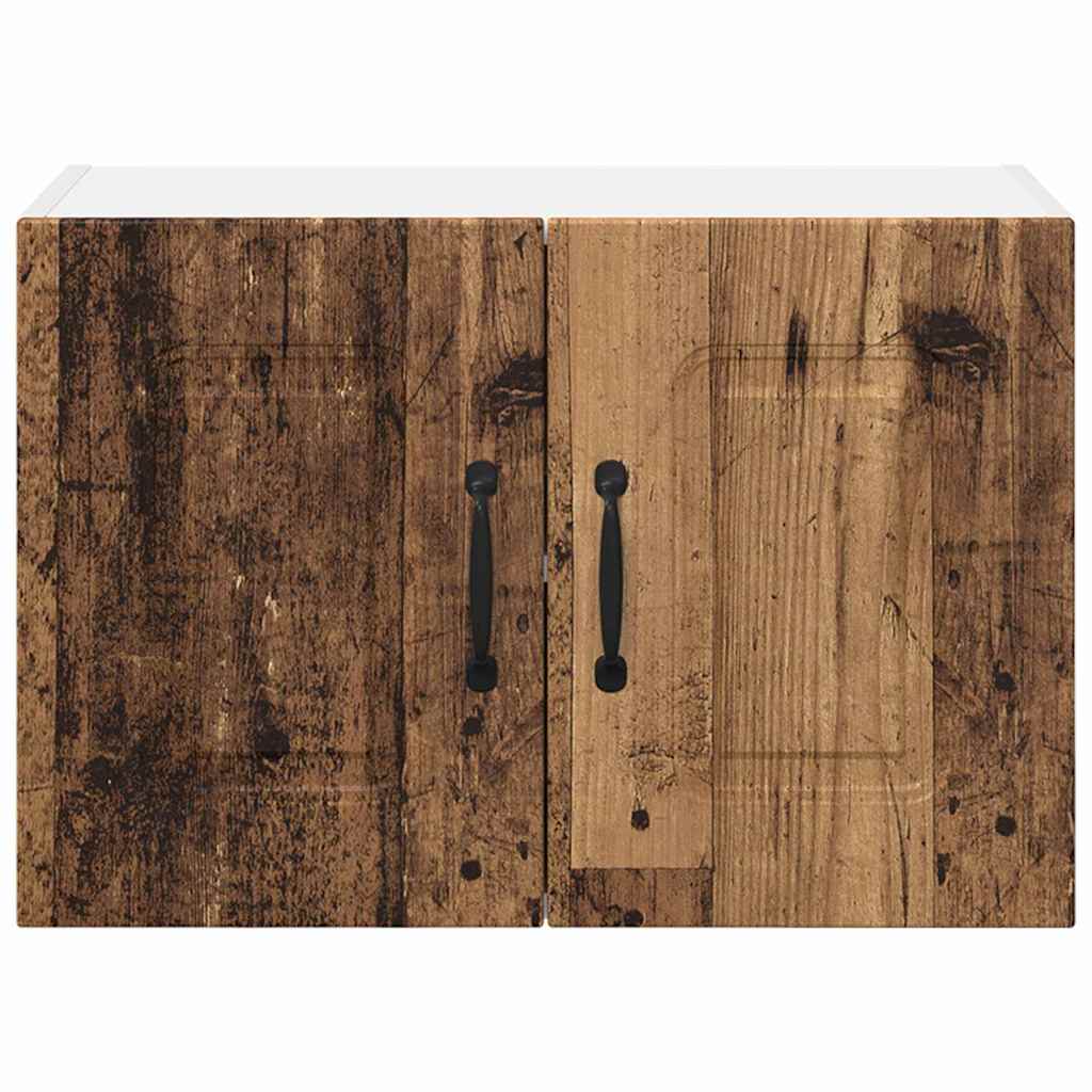 vidaXL Κρεμαστό ντουλάπι κουζίνας με ράφι Παλιό Ξύλο 60 x 31 x 40 εκ