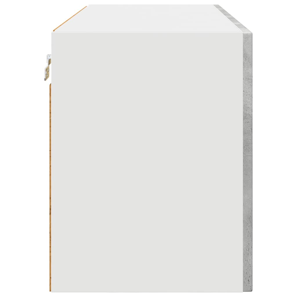 vidaXL Κρεμαστό ντουλάπι κουζίνας Σκυρόδεμα Γκρι 80 x 31 x 40 εκ