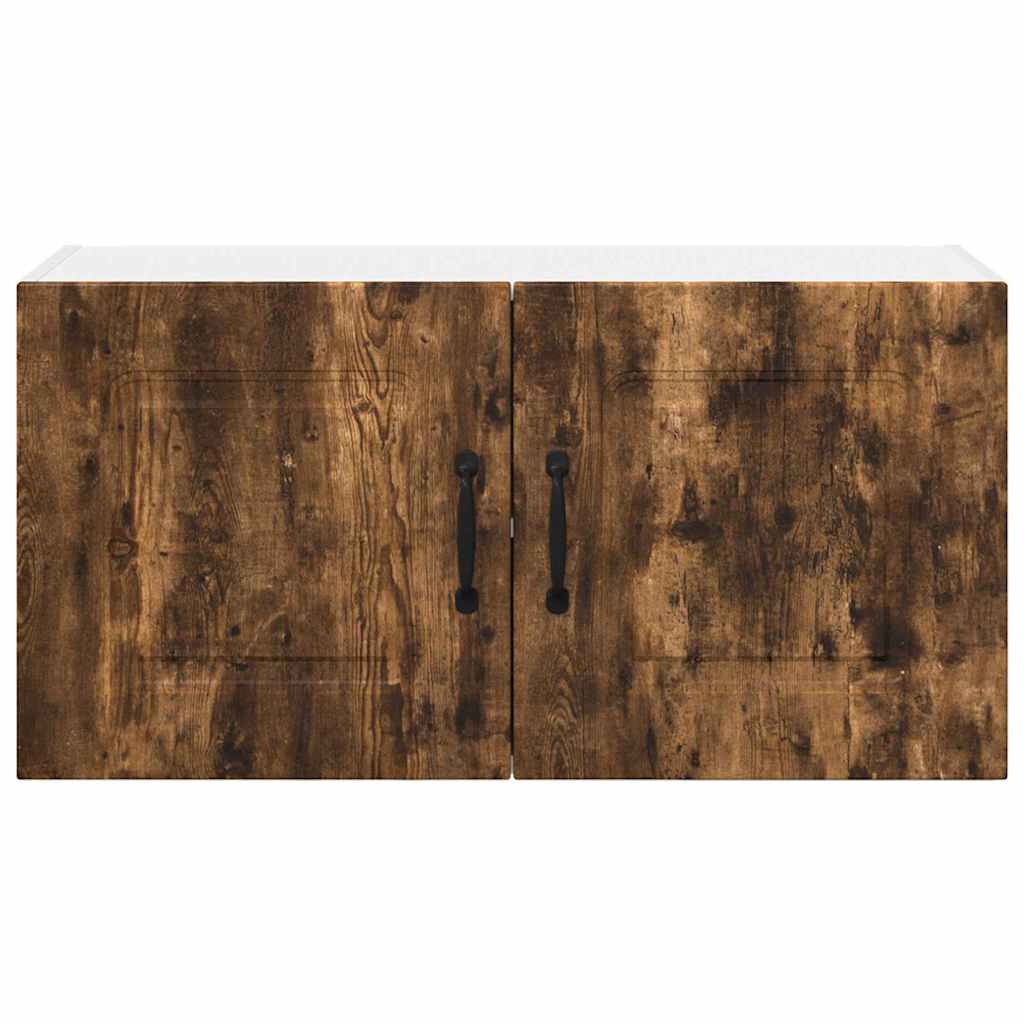 vidaXL Κρεμαστό ντουλάπι κουζίνας Καπνιστό Δρύς 80 x 31 x 40 εκ