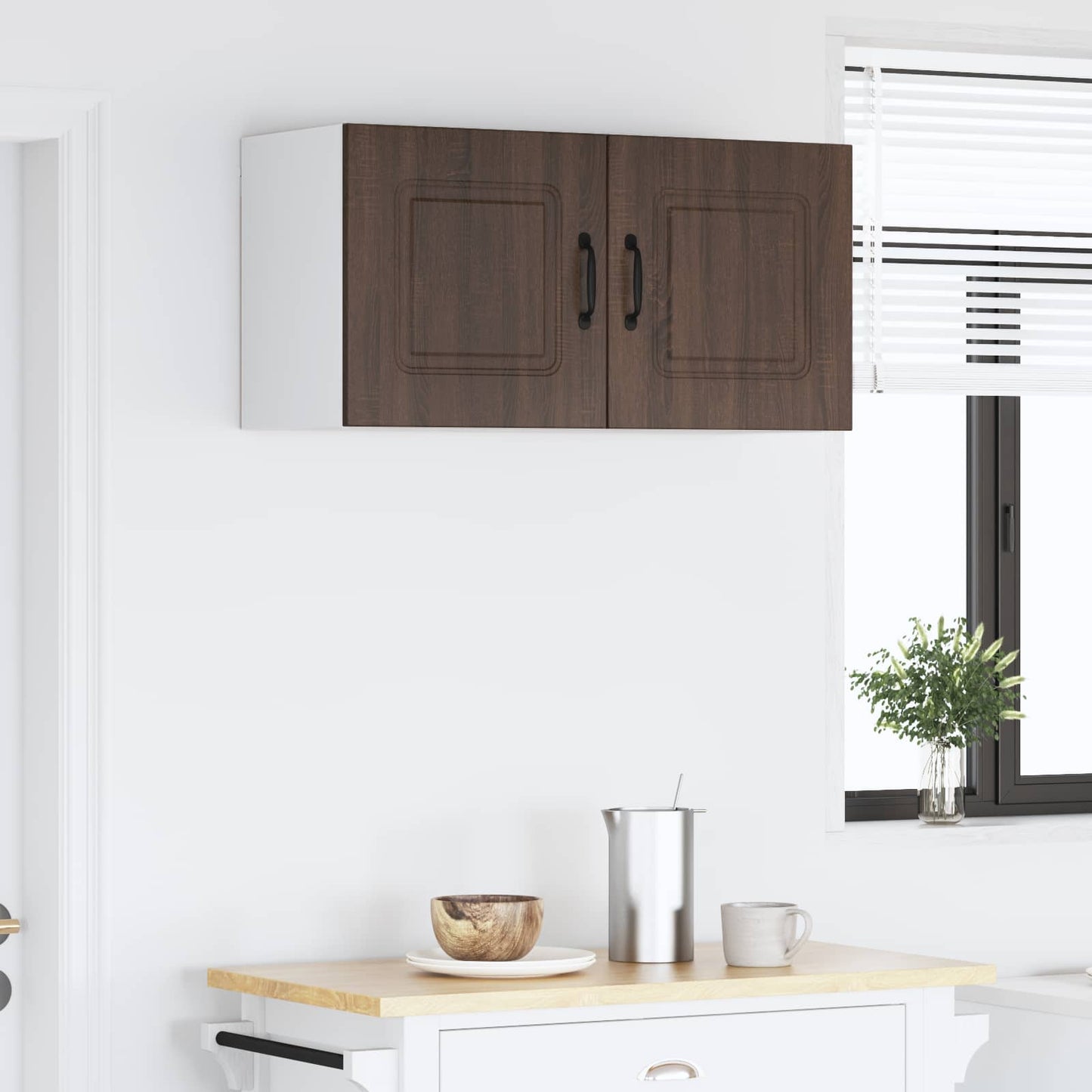vidaXL Πάνελ πλυντηρίου πιάτων Kalmar Καφέ δρυς 80 x 31 x 40 εκ
