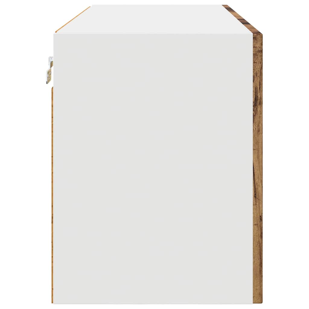 vidaXL Κρεμαστό ντουλάπι κουζίνας με ράφι Παλιό Ξύλο 80 x 31 x 40 εκ