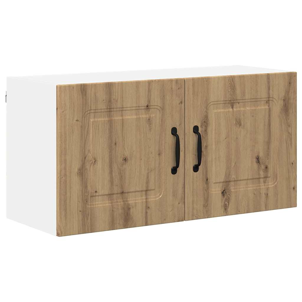 vidaXL Κρεμαστό ντουλάπι κουζίνας με ράφι Artisan Oak 80 x 31 x 40 εκ