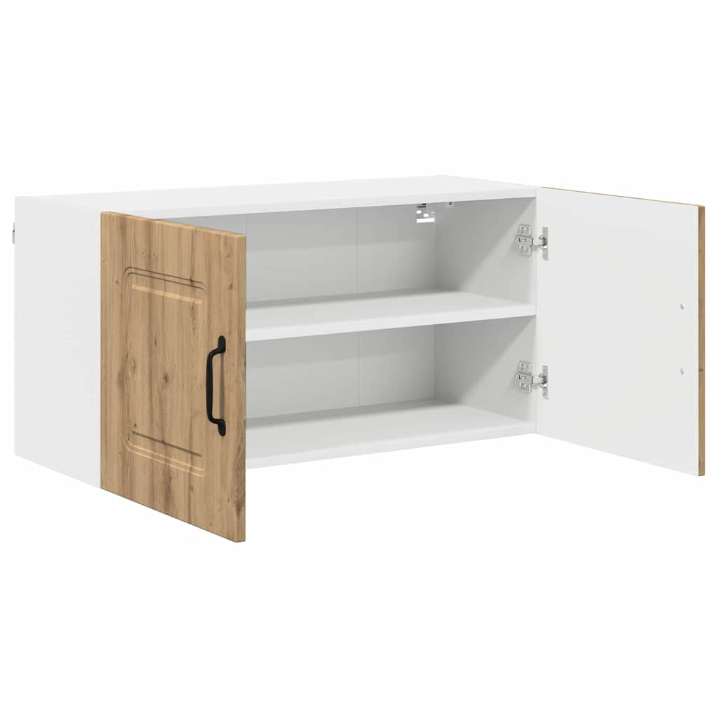 vidaXL Κρεμαστό ντουλάπι κουζίνας με ράφι Artisan Oak 80 x 31 x 40 εκ