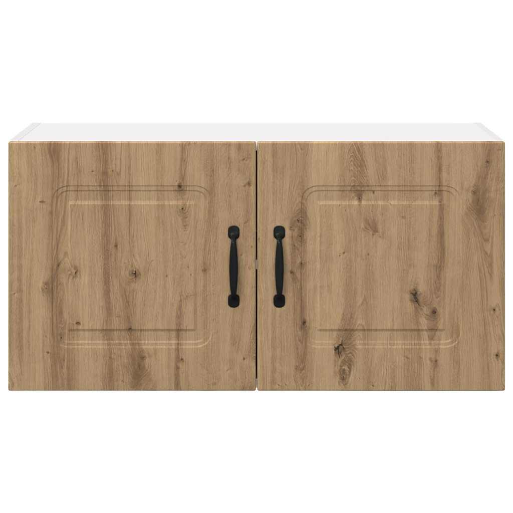 vidaXL Κρεμαστό ντουλάπι κουζίνας με ράφι Artisan Oak 80 x 31 x 40 εκ