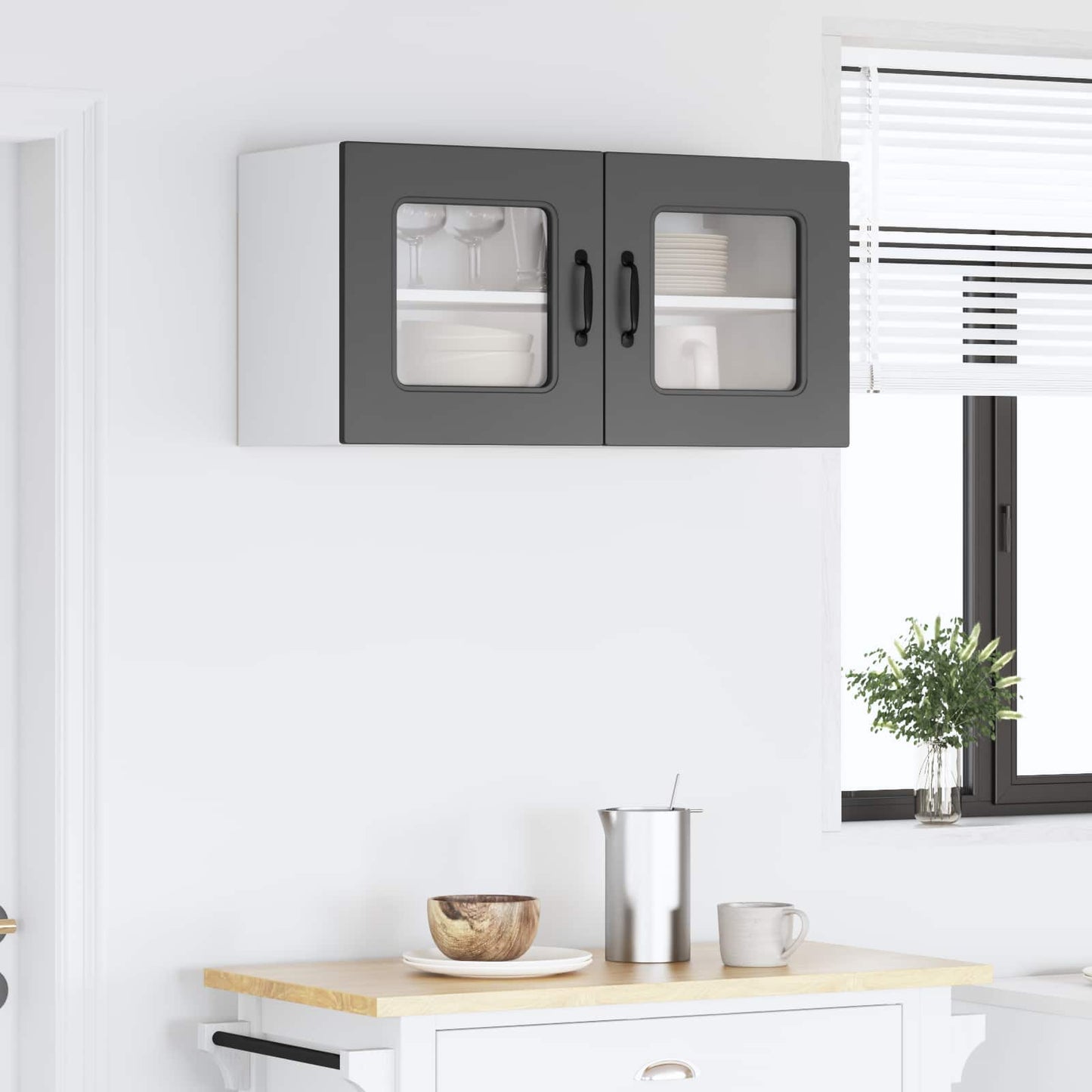 vidaXL Πάνελ πλυντηρίου πιάτων Kalmar Μαύρο 80 x 31 x 40 εκ