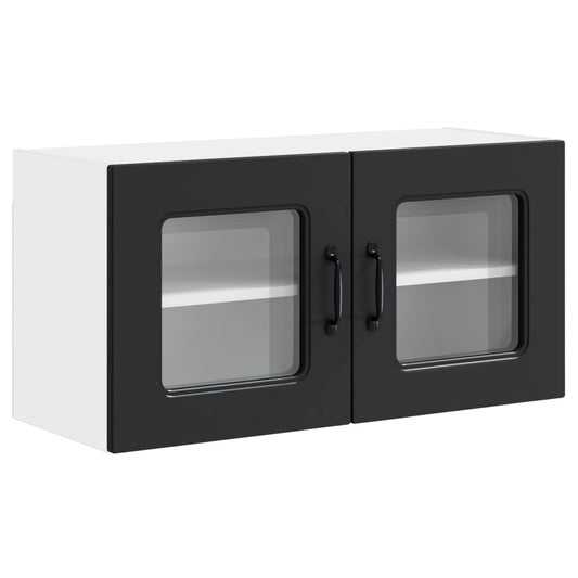 vidaXL Πάνελ πλυντηρίου πιάτων Kalmar Μαύρο 80 x 31 x 40 εκ