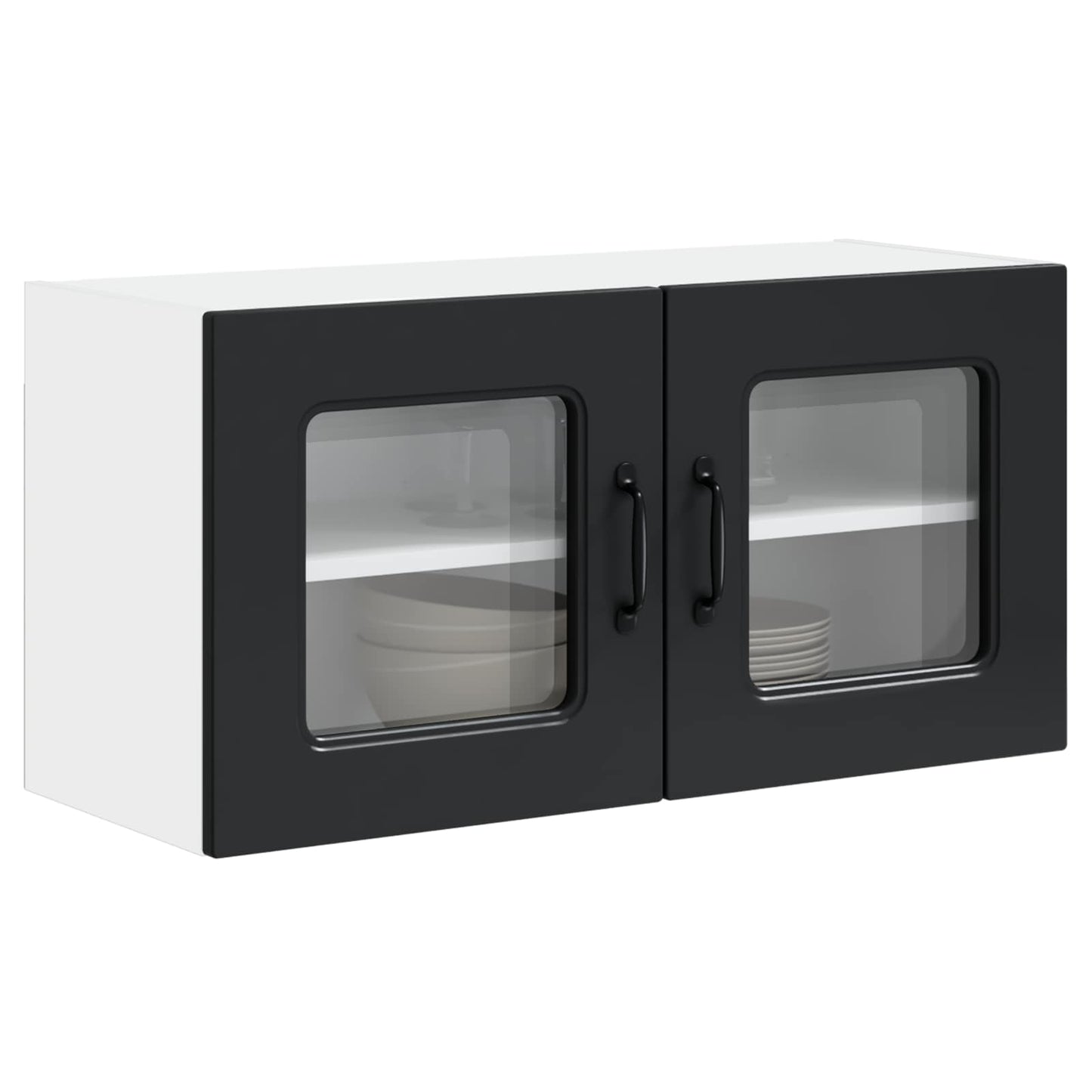 vidaXL Πάνελ πλυντηρίου πιάτων Kalmar Μαύρο 80 x 31 x 40 εκ