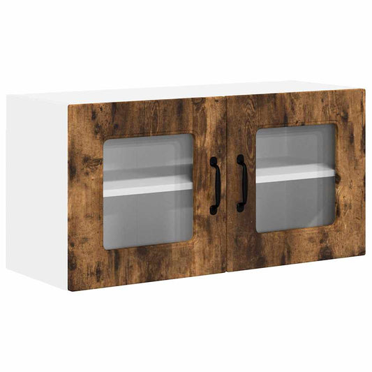 vidaXL Κρεμαστό ντουλάπι κουζίνας Καπνιστό Δρύς 80 x 31 x 40 εκ