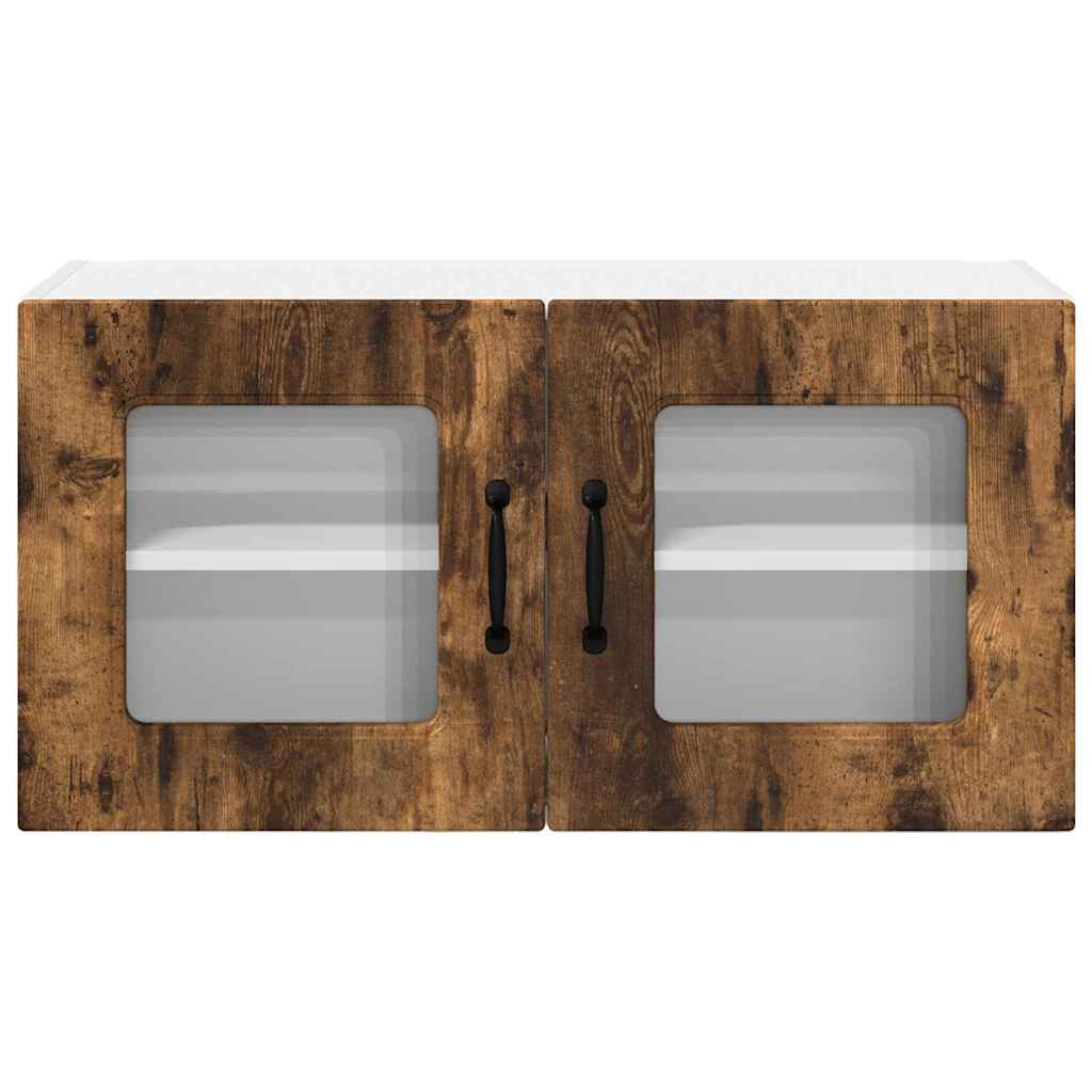 vidaXL Κρεμαστό ντουλάπι κουζίνας Καπνιστό Δρύς 80 x 31 x 40 εκ