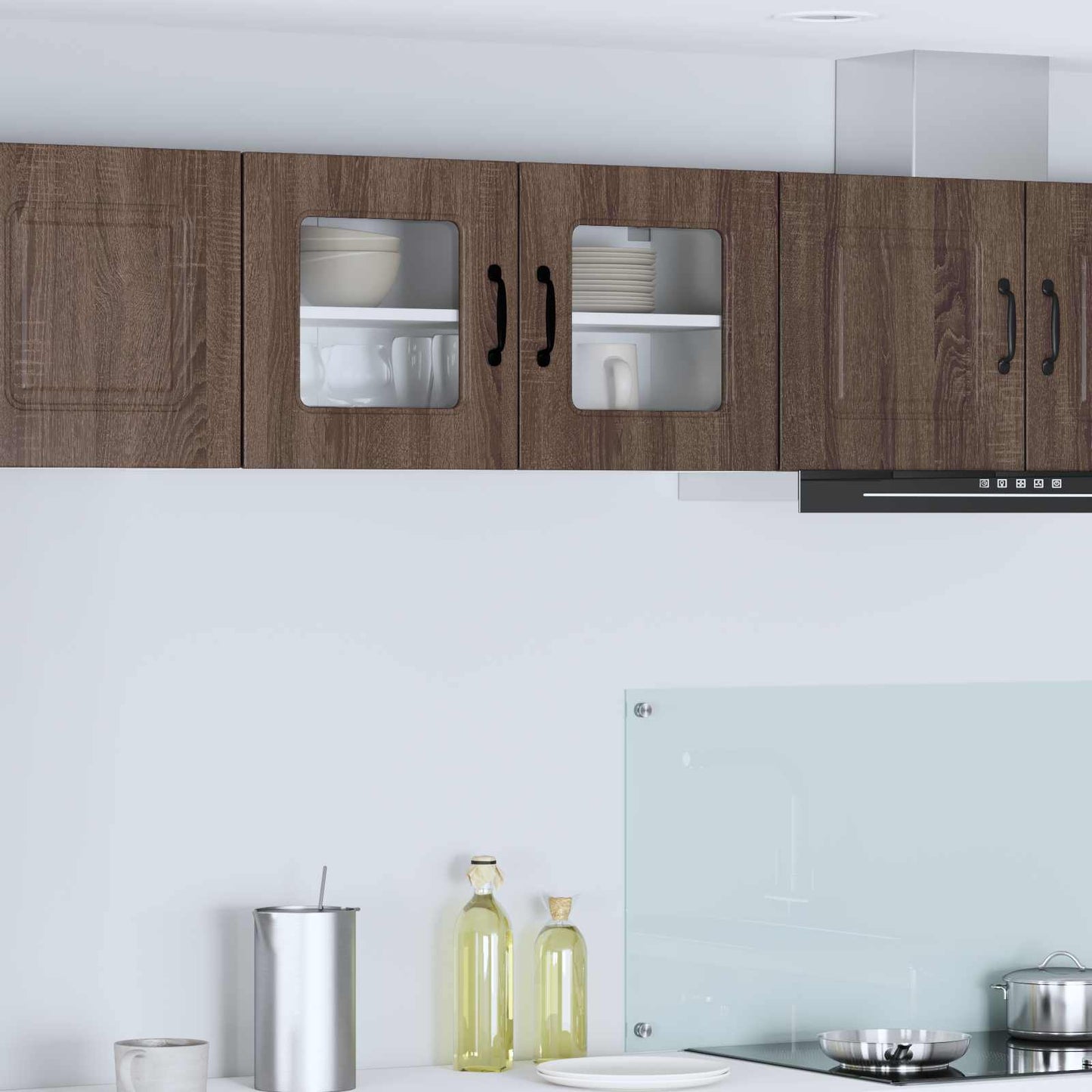 vidaXL Πάνελ πλυντηρίου πιάτων Kalmar Καφέ δρυς 80 x 31 x 40 εκ