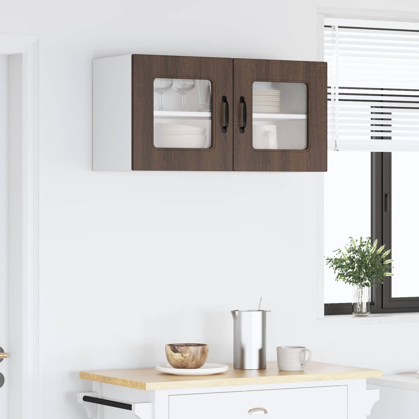 vidaXL Πάνελ πλυντηρίου πιάτων Kalmar Καφέ δρυς 80 x 31 x 40 εκ