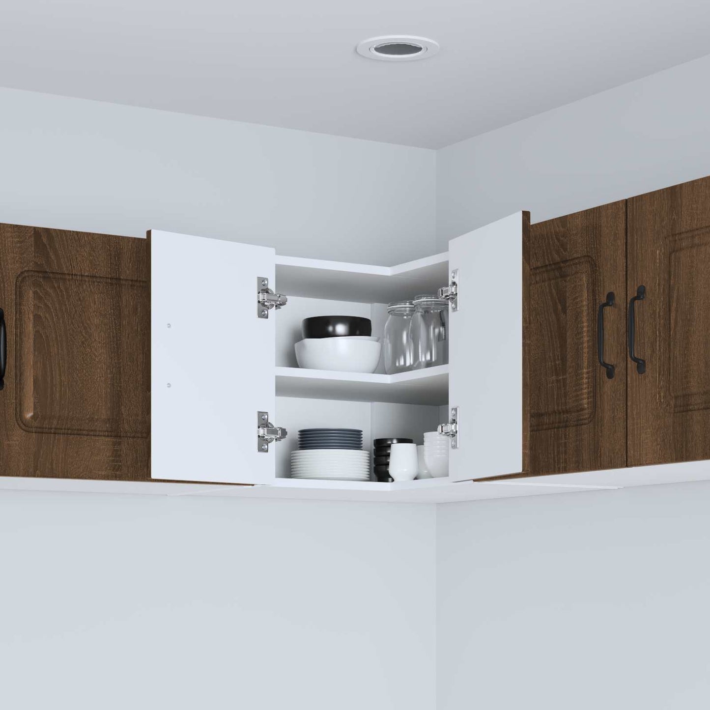 vidaXL Πάνελ πλυντηρίου πιάτων Kalmar Καφέ δρυς 57 x 57 x 40 εκ.