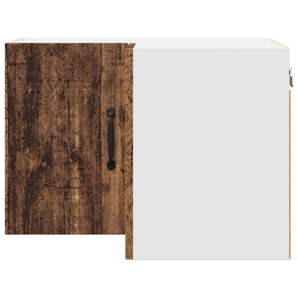 vidaXL Κρεμαστό ντουλάπι κουζίνας με ράφι Παλιό Ξύλο 57 x 57 x 40 εκ.