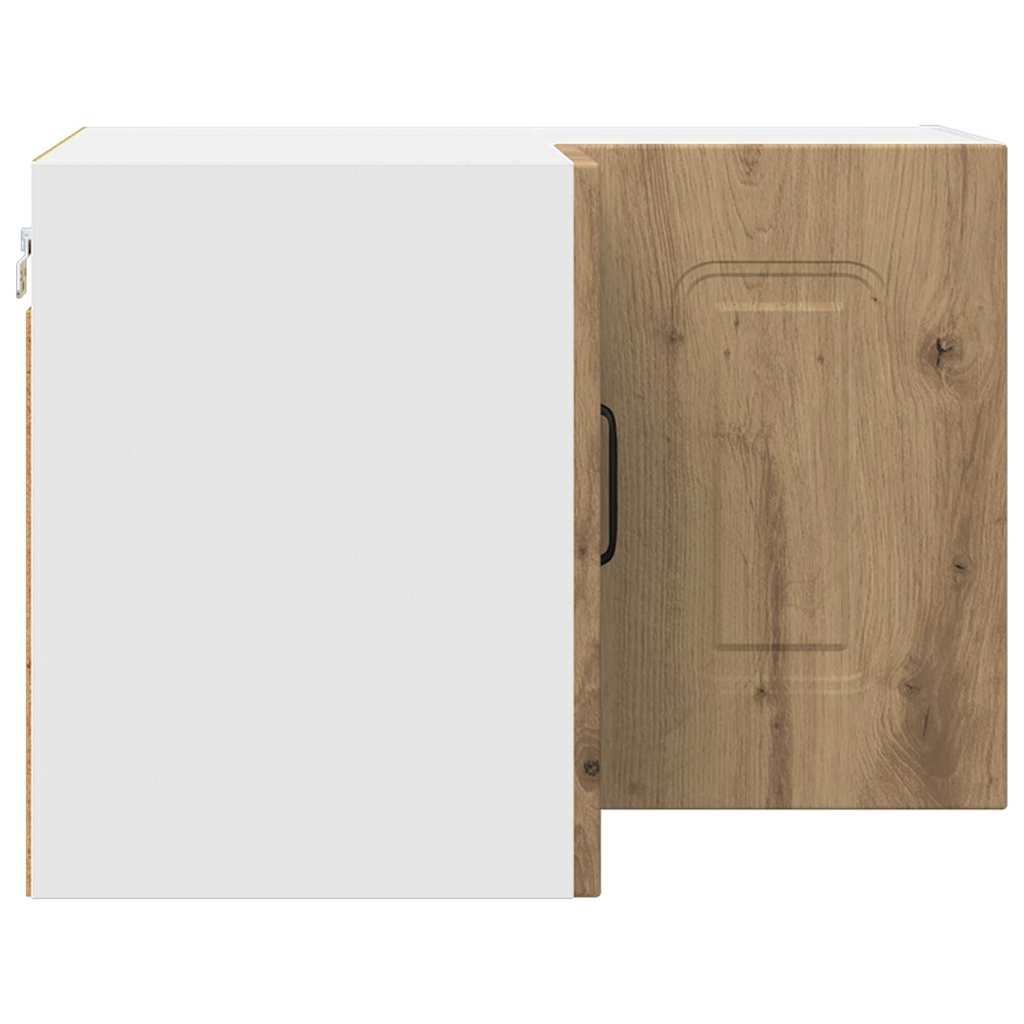 vidaXL Κρεμαστό ντουλάπι κουζίνας με ράφι Artisan Oak 57 x 57 x 40 εκ.