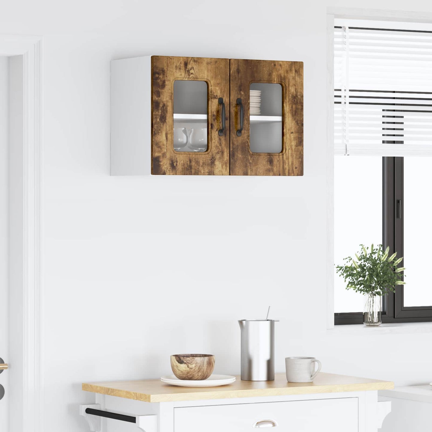 vidaXL Πάνελ πλυντηρίου πιάτων Kalmar Καπνιστό Δρύς 60 x 31 x 40 εκ