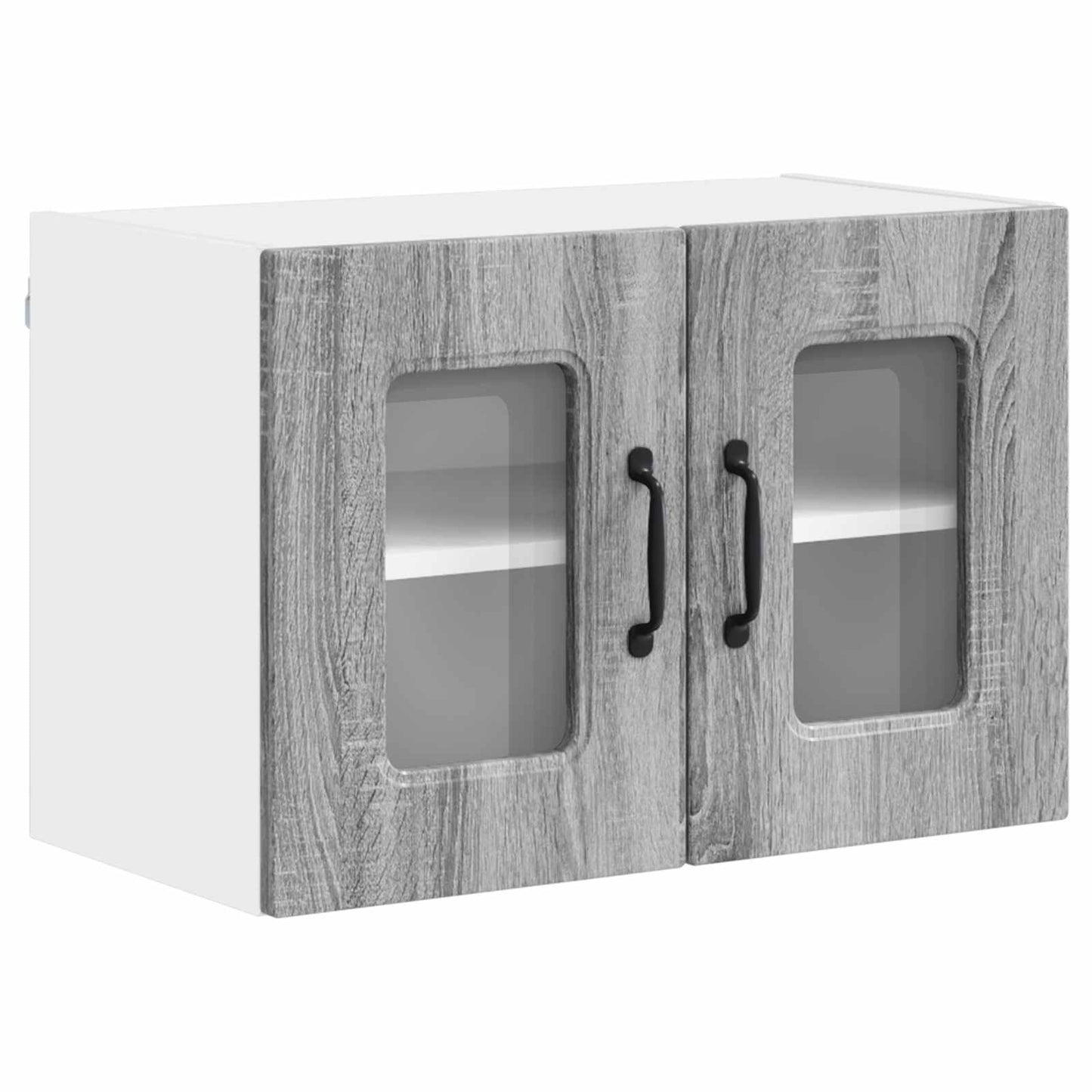 vidaXL Κρεμαστό ντουλάπι κουζίνας 2 pcs Γκρίζο Σονομα 60 x 31 x 40 εκ