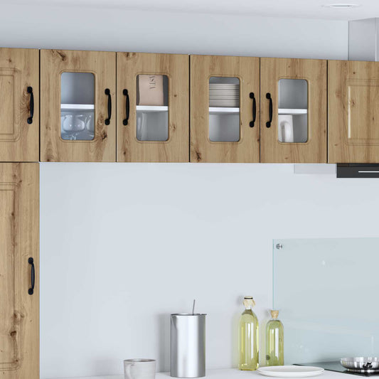 vidaXL Πάνελ πλυντηρίου πιάτων με αποθήκευση Kalmar 2 pcs Artisan Oak