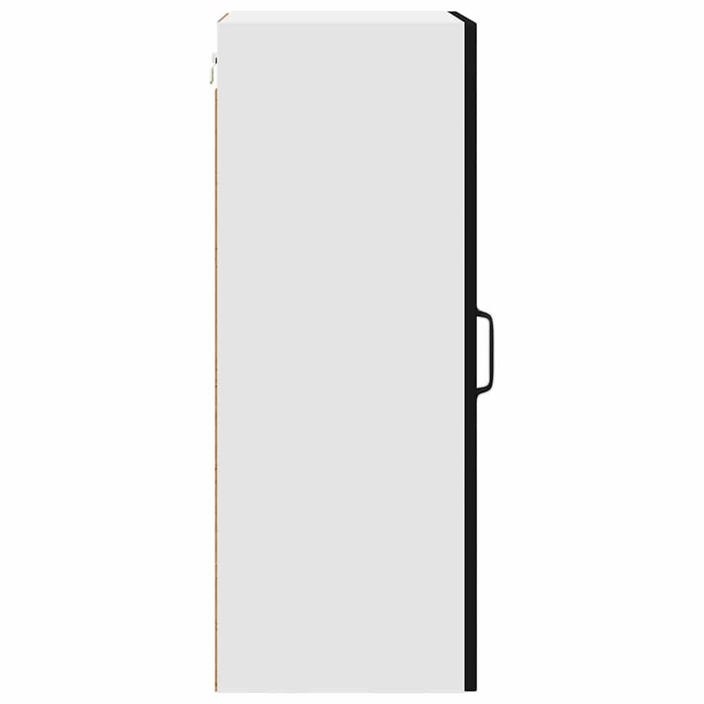 vidaXL Κρεμαστό ντουλάπι κουζίνας με ράφι 2 pcs Μαύρο 40 x 31 x 80 εκ.