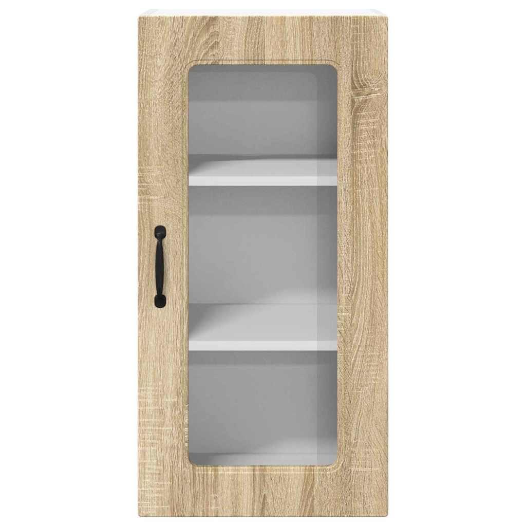 vidaXL Κρεμαστό ντουλάπι κουζίνας 2 pcs Δρύς Sonoma 40 x 31 x 80 εκ.