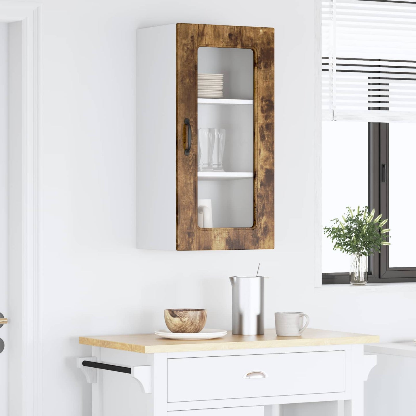 vidaXL Πάνελ πλυντηρίου πιάτων Kalmar Καπνιστό Δρύς 40 x 31 x 80 εκ.