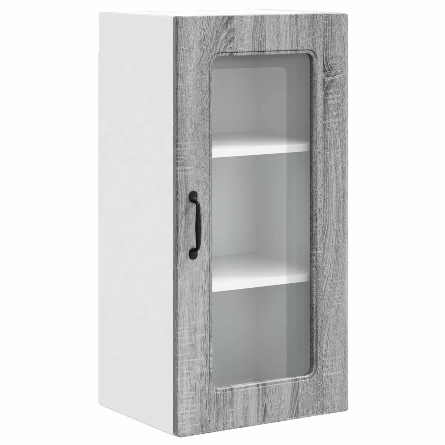 vidaXL Κρεμαστό ντουλάπι κουζίνας 2 pcs Γκρίζο Σονομα 40 x 31 x 80 εκ.