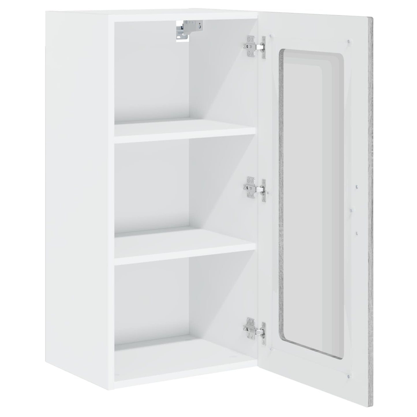 vidaXL Κρεμαστό ντουλάπι κουζίνας 2 pcs Γκρίζο Σονομα 40 x 31 x 80 εκ.