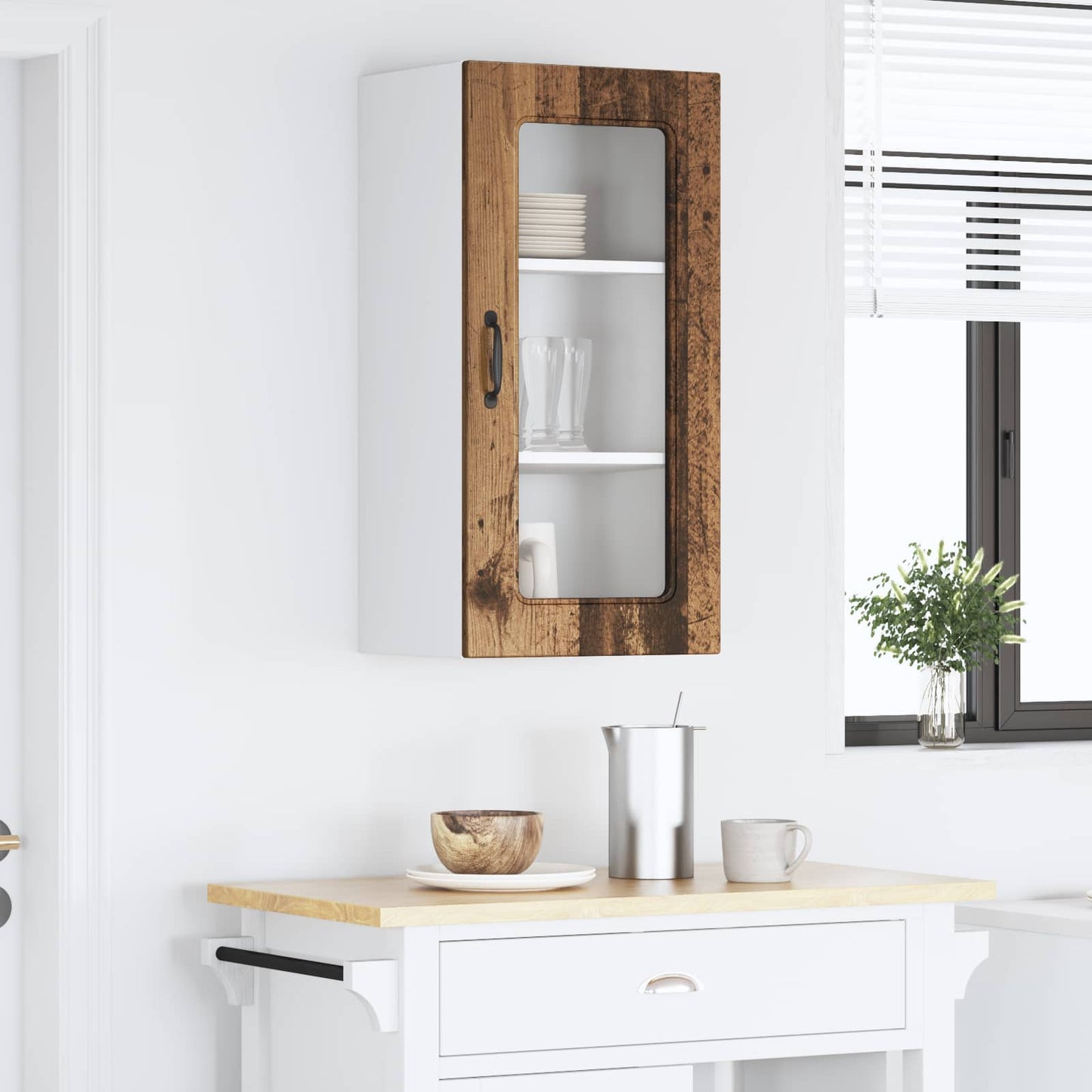 vidaXL Πάνελ πλυντηρίου πιάτων Kalmar 2 pcs Παλιό ξύλο