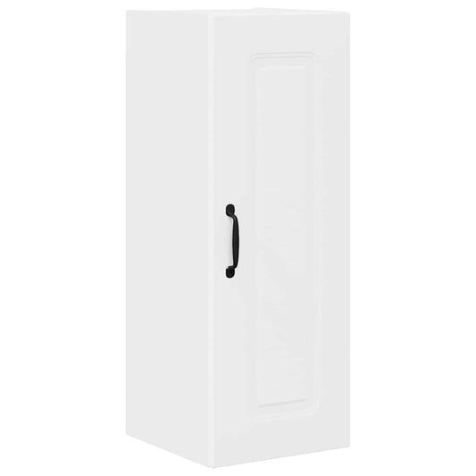 vidaXL Κρεμαστό ντουλάπι κουζίνας με ράφι Λευκό 30 x 31 x 80 εκ.