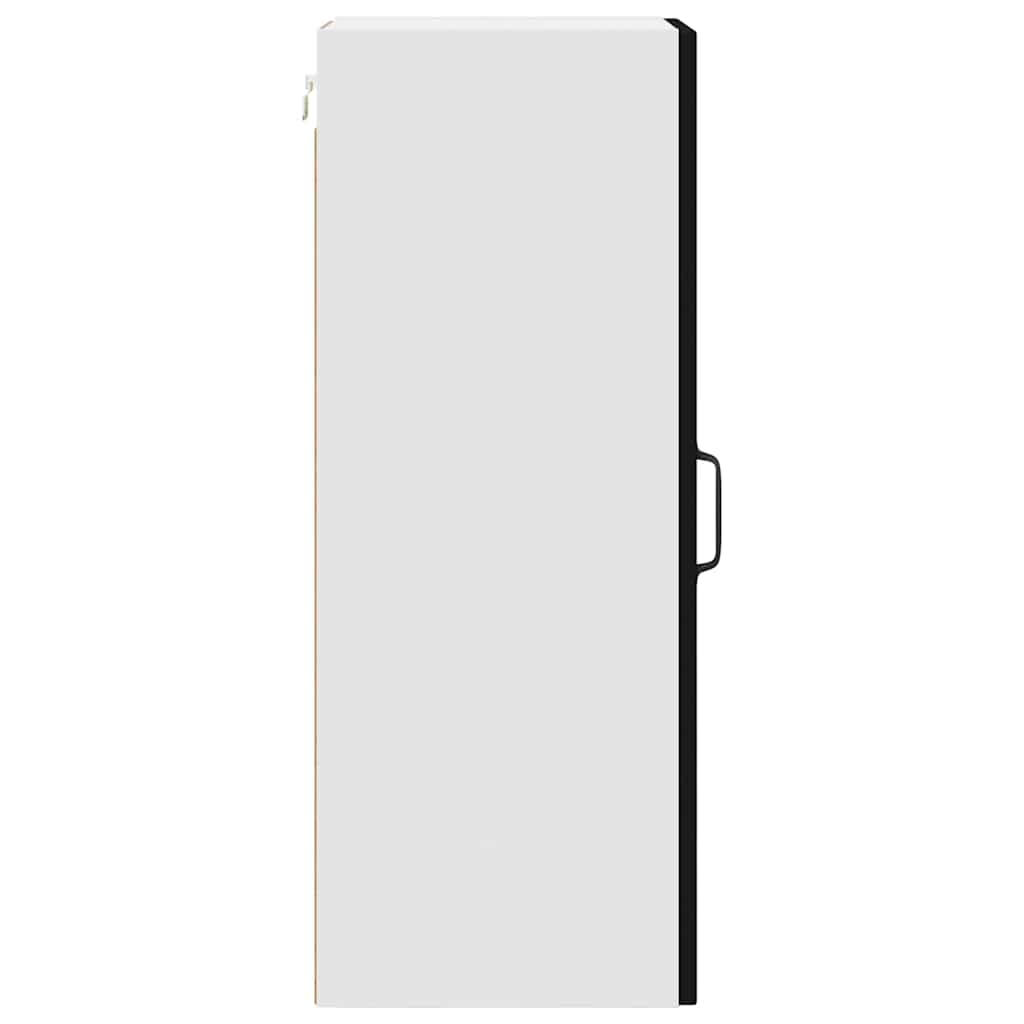 vidaXL Κρεμαστό ντουλάπι κουζίνας με ράφι 2 pcs Μαύρο 30 x 31 x 80 εκ.