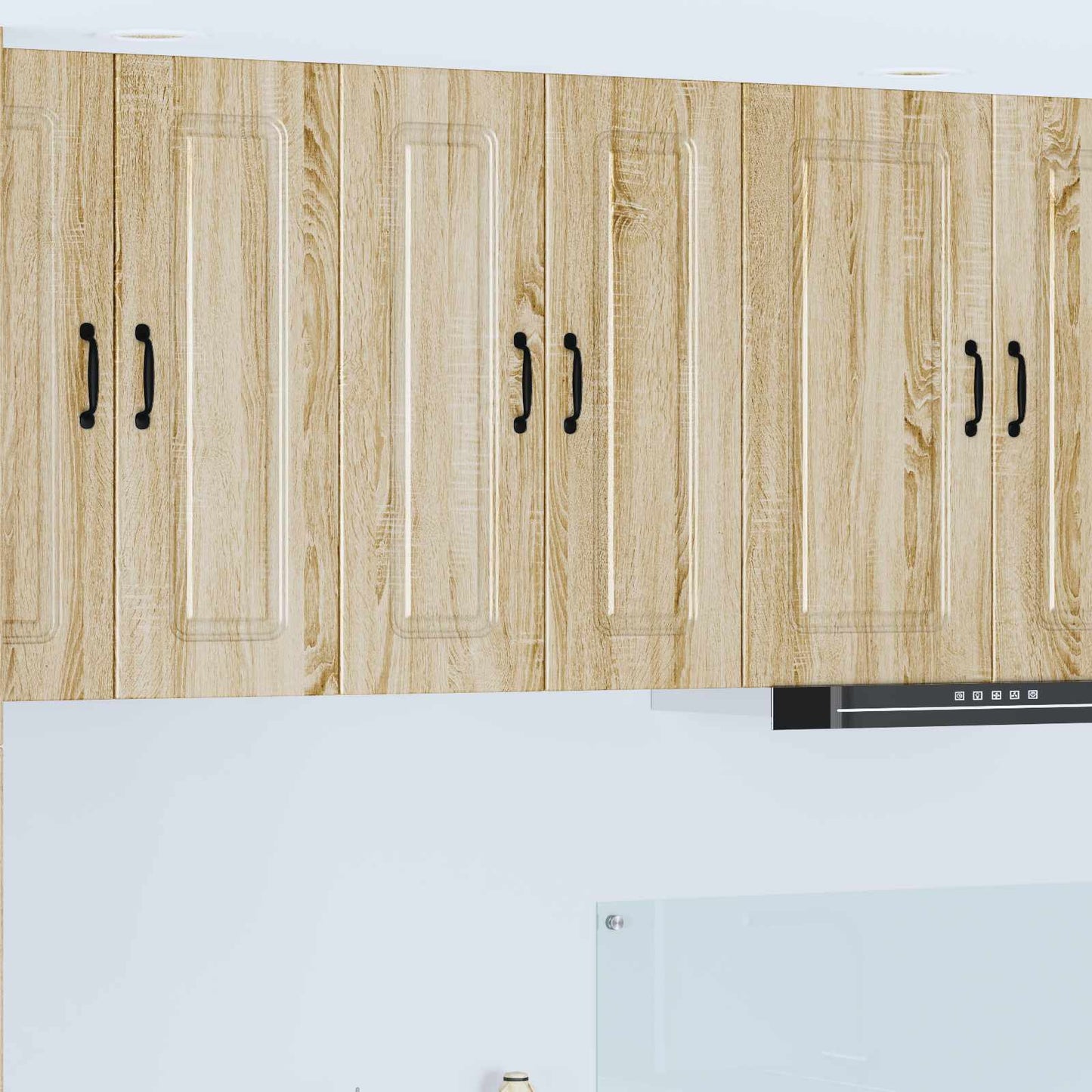 vidaXL Κρεμαστό ντουλάπι κουζίνας 2 pcs Δρύς Sonoma 30 x 31 x 80 εκ.